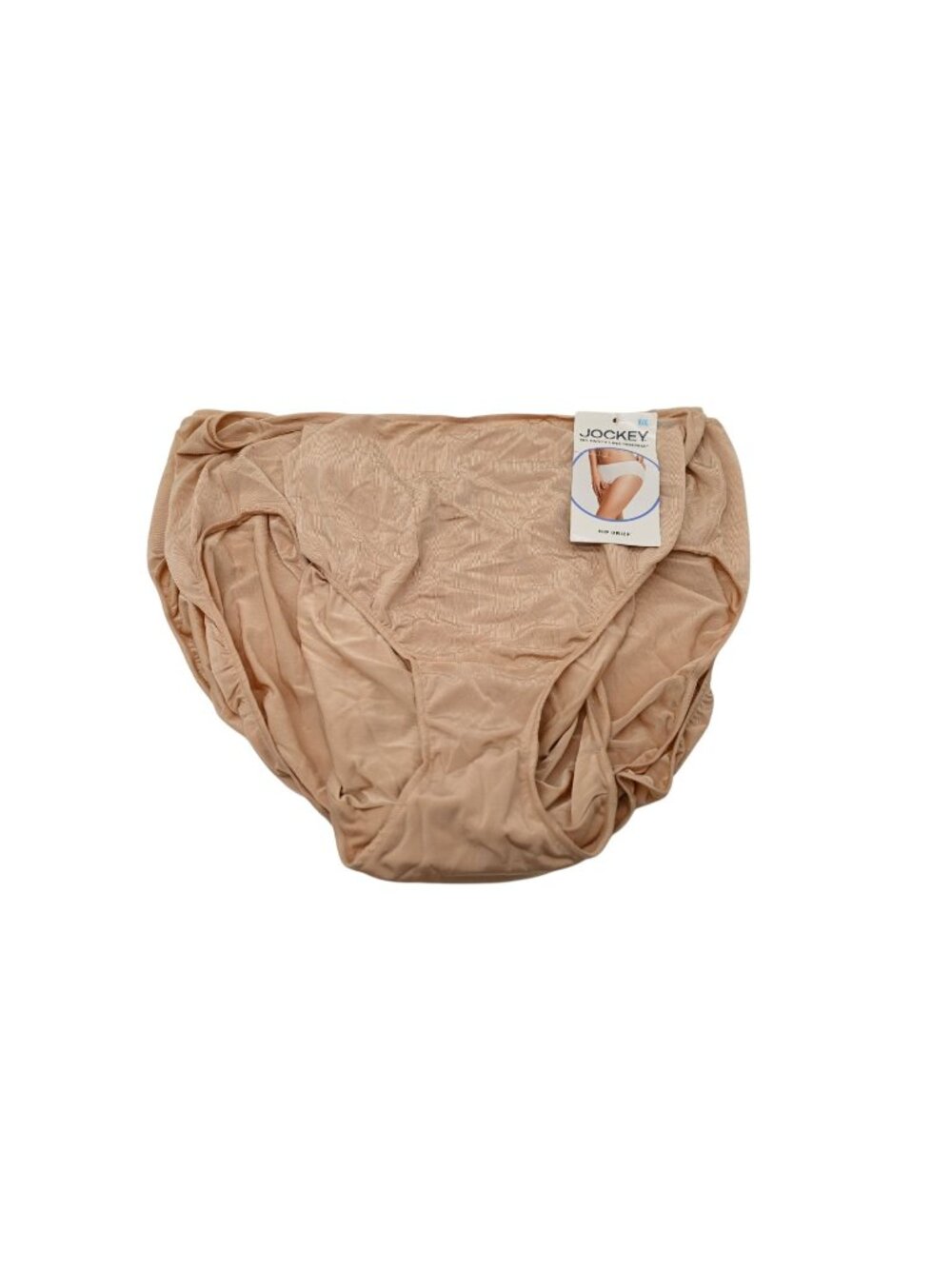 NWD Jockey No Panty Line Promise Hip Brief 3 Pack Microfiber Sz 9/XXL Beige